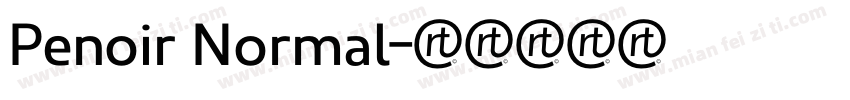 Penoir Normal字体转换